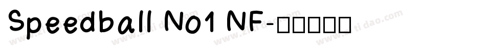 Speedball No1 NF字体转换